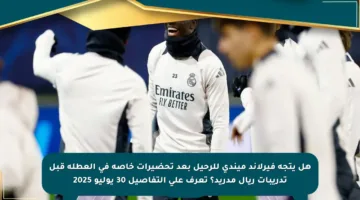 هل يتجه فيرلاند ميندي للرحيل بعد تحضيرات خاصة في العطلة قبل تدريبات ريال مدريد؟ تعرف على التفاصيل 30 يوليو 2025